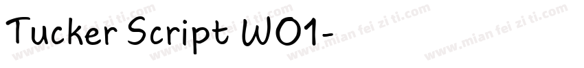 Tucker Script W01字体转换